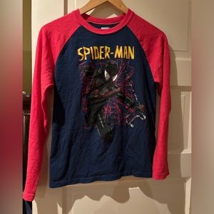 Long sleeve Spider-Man t-shirt.  Just wrinkled from being in the draw.
